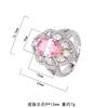Manufacturer Jewelry Open Ring Cross Border Color Treasure Sea Blue Retro Palace Orange Red Fashion Women's