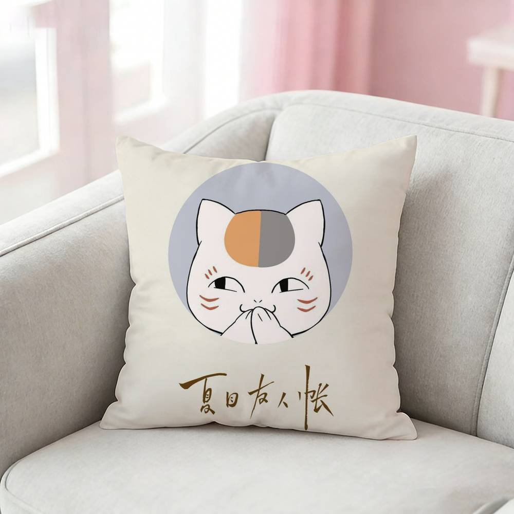 Natsume Book Of Friends Pillow Case Cushion Cover Throw Pillow Case For Car Sofa