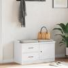 VidaXL Banc de couloir SANDNES blanc 87x40x50 cm bois de pin massif, banc, banc d'entrée, banc à chaussures, banc de 4010465
