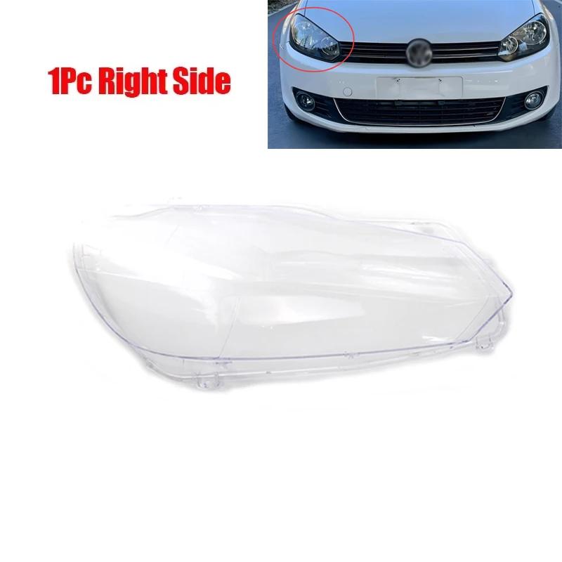 Car Front Headlight Lens Covers for Volkswagen VW Golf 6 MK6 GTI R 2010-2014 Transparent Lampshade Headlamp Shell