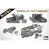 Das Werk 1/16 Scale German Armored Personnel Carrier Sd.Kfz.251/22 Ausf.D Pakwagen 2-in-1 Plastic Model Kit USCDW16022