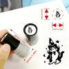 Cat Designs Kitten Stamp 6 Styles Cartoon Stamps Durable Black Cat Stamp  Stationery