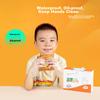 Temeiju Children's Disposable Gloves, Food-Grade Thickened PE Plastic, Household Pull-Out Baby Gloves, 200 Pieces