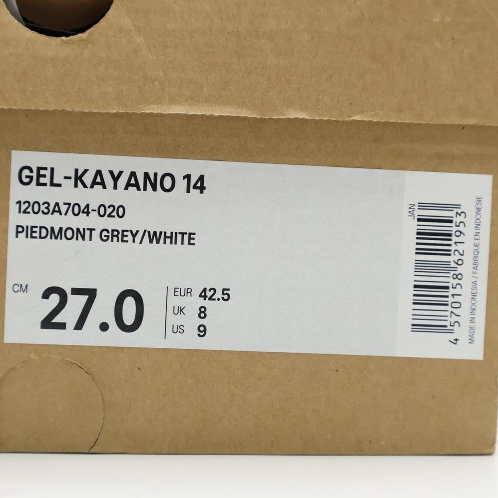 1203A704-020 BEAUTY&YOUTH Asics Gel-Kayano 14 Piedmont Grey White (Men's)