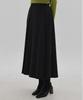 Keullaepeu Elastic Banded Pleated Long Skirt_Black