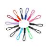 20pcs/lot 6.5cm Colorful Zipper Puller Cord Zip Puller Replacement Ends Lock Zips Travel Bags Clip Buckle Sport Garment Parts