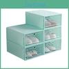 Dustproof Transparent Flip Type Stackable Shoes Storage Container Home Decor