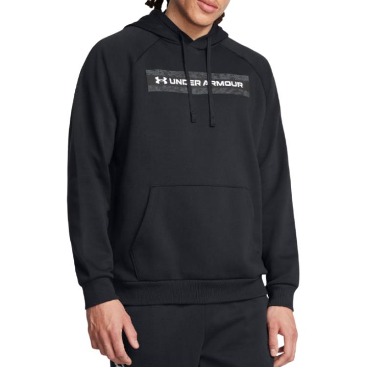 Under Armour Rival Fleece Hoodie Men Hoodies Black 1386595-001