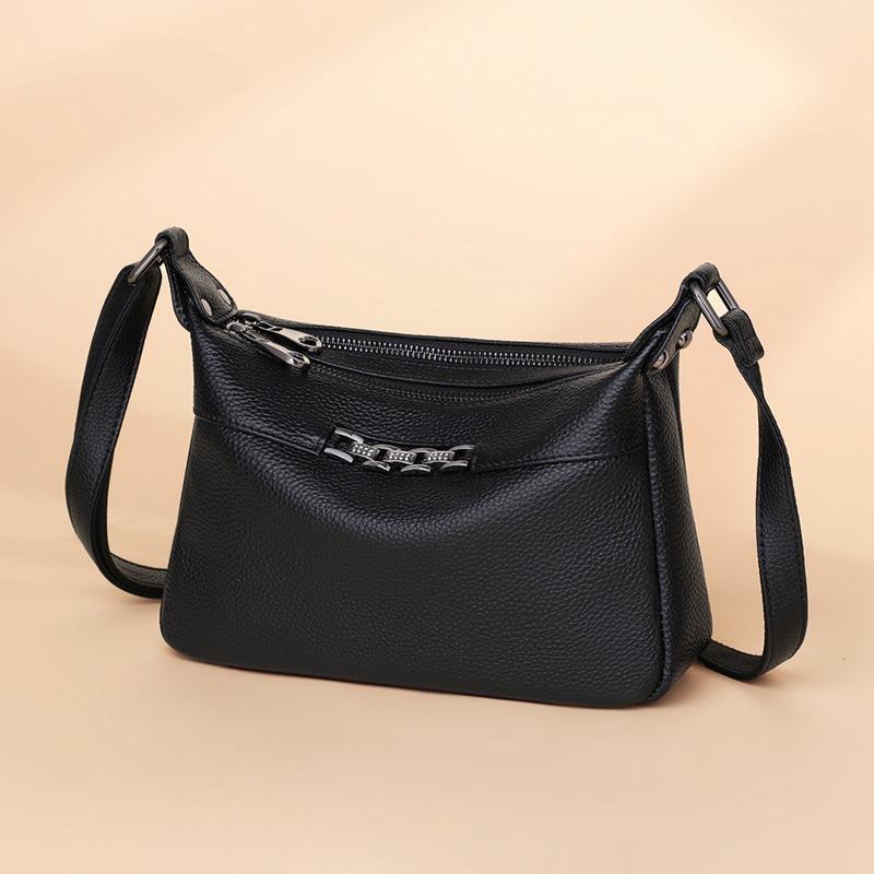 Leder Damen Taschen Herbst und Winter Neu Trendige Mode Schultertaschen Nischen Design Vielseitige Umhängetaschen Gepäck