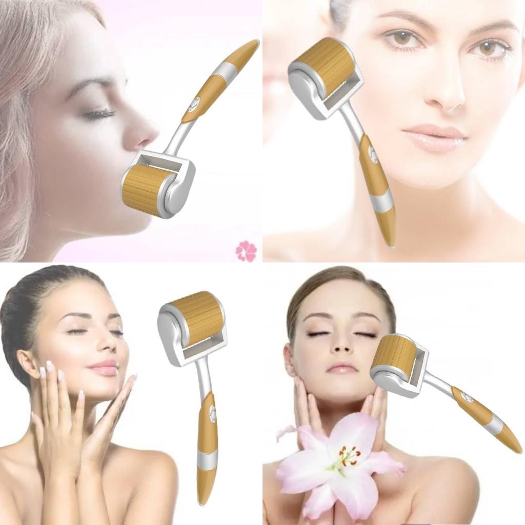 Gts Skin Care Microneedle Roller With 192 Titanium Pins For Acne Scar Healing And Skin Revitalization