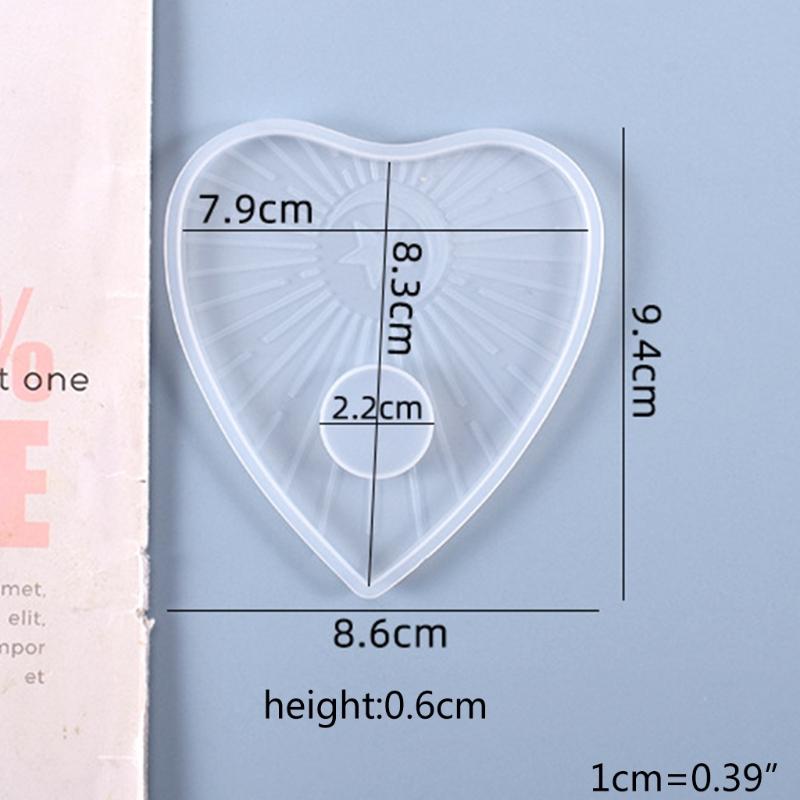 Crystal Epoxy Resin Mold Divination Tray Psychic Board Silicone Mould Multifunctional Silicone Mold for Divination Tray