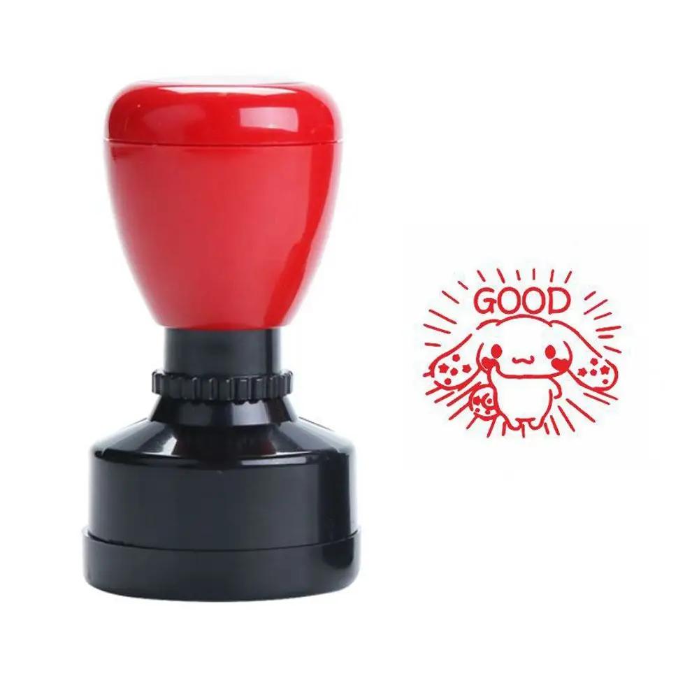 Portable Praises Emoticons Teacher Encourage Stamp Scrapbooking Seal Teacher Supplies Emoticons Seal DIY Self-ink Stamps