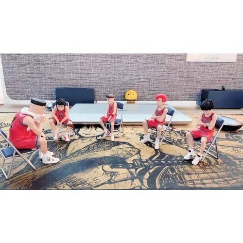 Hanamichi Sakuragi, Ryota Miyagi, Hisashi Mitsui, Kaede Rukawa Figures, Model Toys, Anime Figures, Complete Action Figures, 5 Pieces, 7-8cm, Slam Dunk