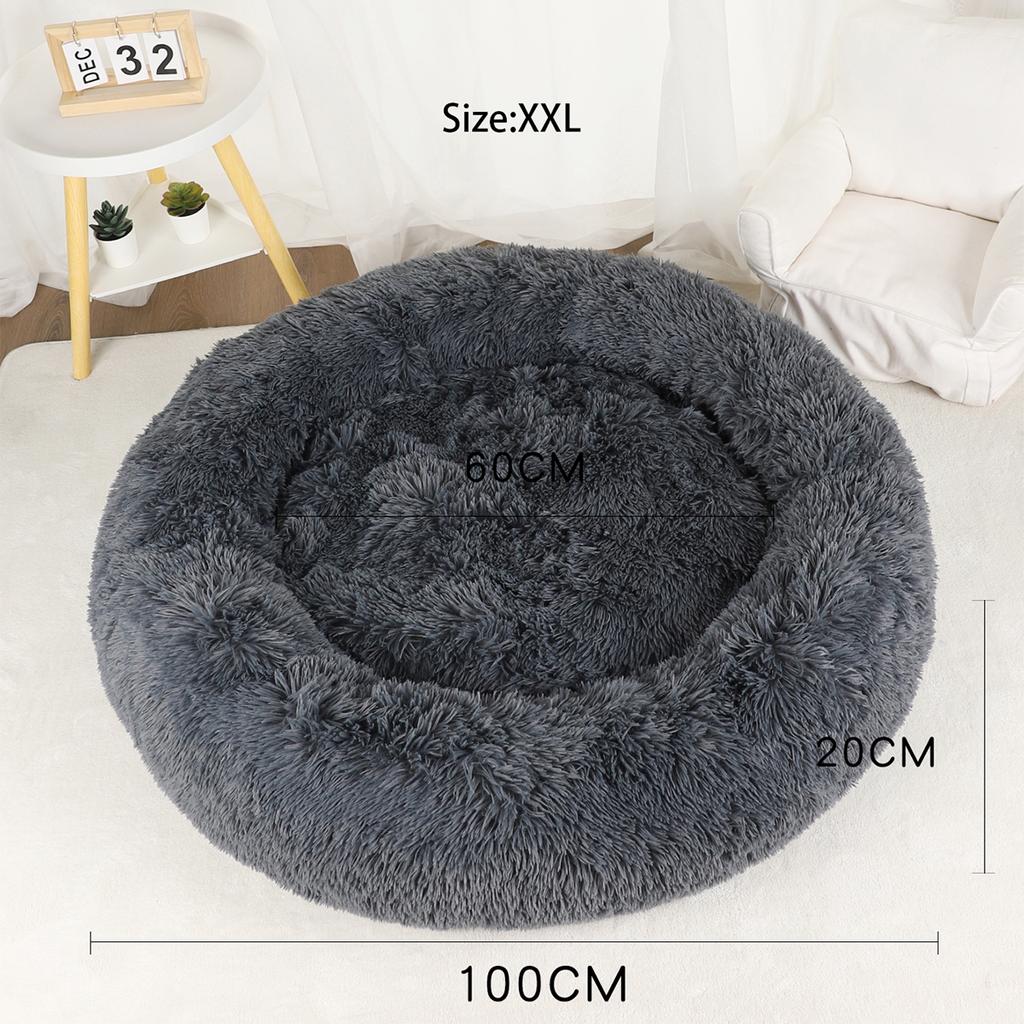 Plush Dog Bed Large Beds for Dogs Washable Medium Small Basket Accessorys Pet Furniture Fluffy Sofa Puppy Kennel Accessories Mat