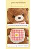 Adorable Zai Zai Bear Plush Toy - Cute Cartoon Teddy with Bib, Perfect Gift!