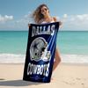 1 Stück Dallas Cowboys Strandtuch, Bequem und Dick, und Schwimm-/Bade-/Picknick-/Campingtuch, Geeignet für Strand am Meer