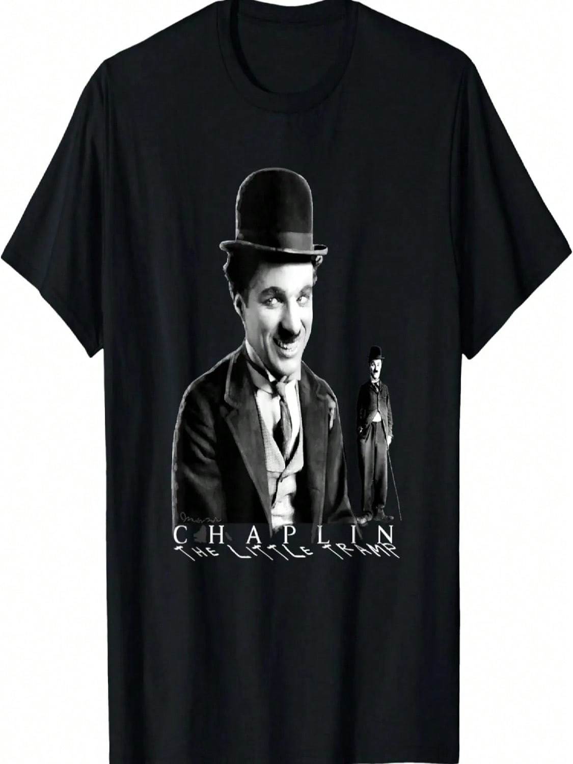 The Little Tramp Chaplin British Silent Film Comic Genius T-Shirt S разноцветный