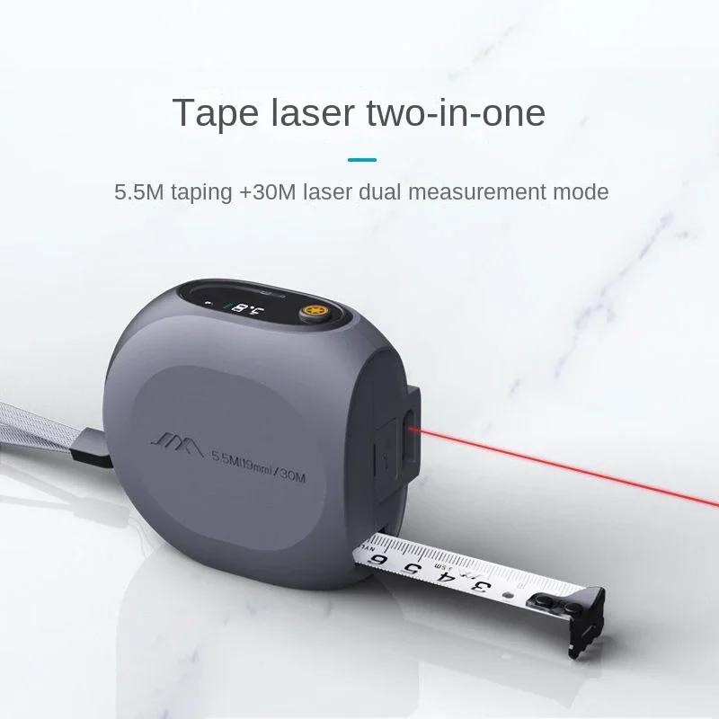 JIMIHOME Laser Rangefinder Laser Tape Measure Meter Digital Electronic Roulette Stainless Tape Measure Portable Distance