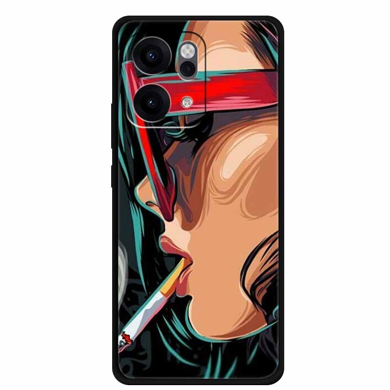 For Oppo Reno14 Pro 5G Case Animals Soft Silicone TPU Phone Cases Back Cover for Oppo Reno 14 Lion Shockproof Cool Wolf Capa