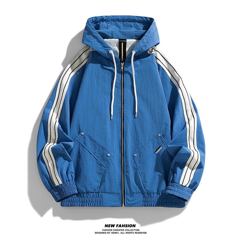 Spring and Autumn New Plus Size M-8XL Trendy Fashion Casual Men's Jacket Loose Ruffian Sports Jacket Men's Jacket