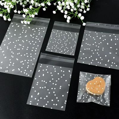 Pouch Bag Gift Bags To Pack Products Christmas Party Packaging Frosted 100 Pieces Wholesale Polka Dot Event Festive Supplies