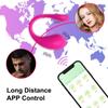 Trådløs Bluetooth G Spot Dildo Vibrator for kvinner App Internett-fjernkontroll Bærbar vibrerende eggklitmassasje Sexleketøy for voksne