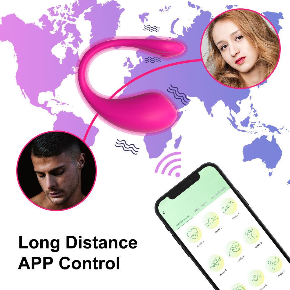 Беспроводной Bluetooth-вибратор для точки G, фаллоимитатор для женщин, приложение, интернет-пульт дистанционного управления, носимые вибрирующие яйца, массаж клитора, секс-игрушки для взрослых