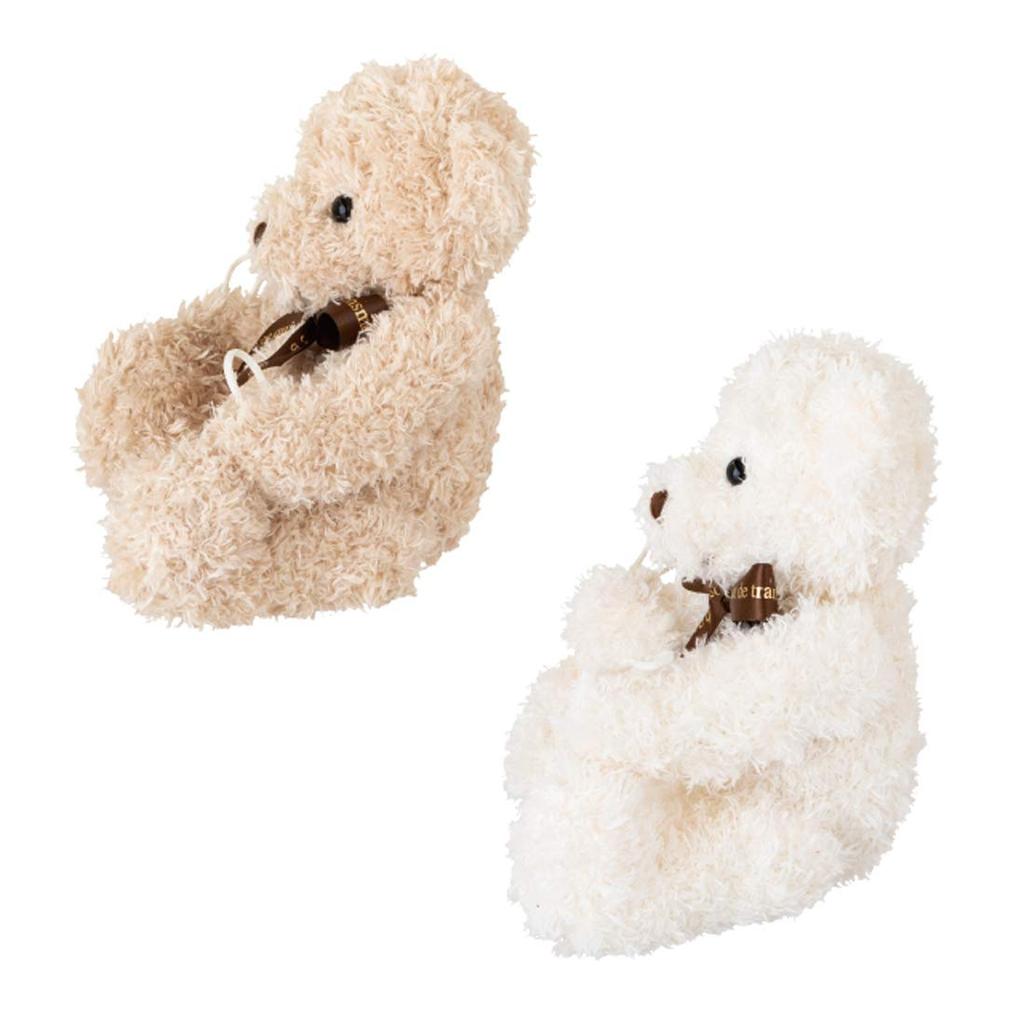 HEADS DAB-WBQS Plush Toy, Vanilla Bear, White, 15 X 15 X 11 Cm, Small, 4 Pieces