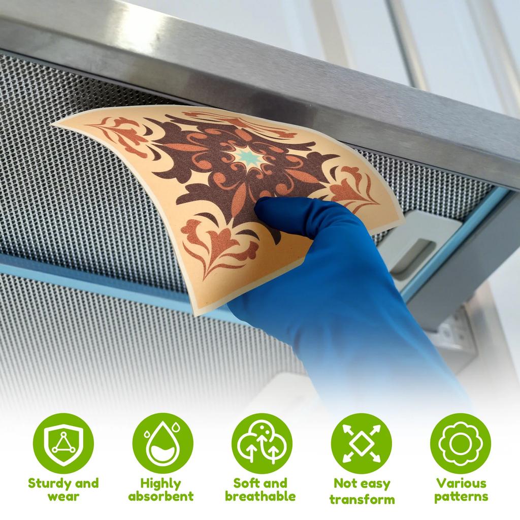 5 Pièces Carré Gant de Vaisselle Suédois Haute Absorption d'Eau Nettoyage Gant de Vaisselle Réutilisable Lingettes de Cuisine pour Vaisselle Baignoire Miroir