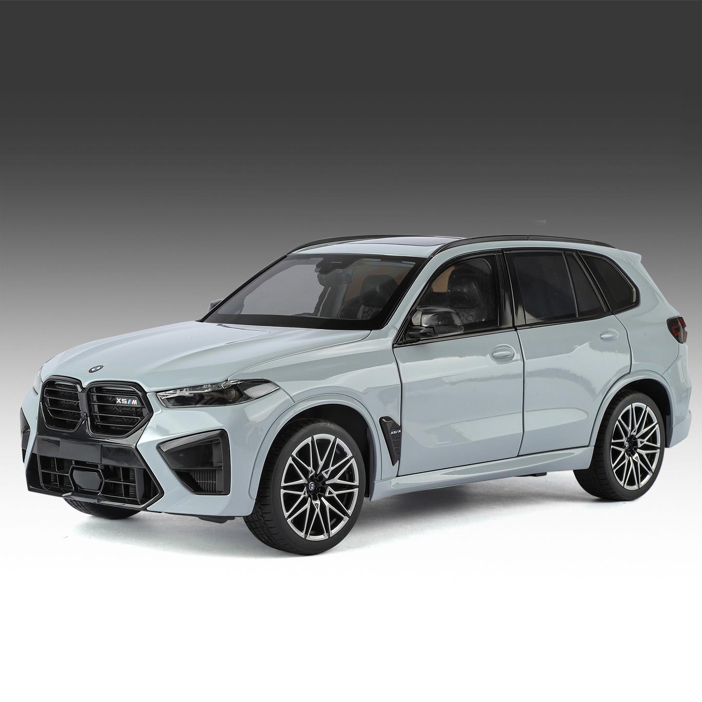 

1:18 2025 BMW X5 M Competition LCI SUV Alloy Metal Diecast Model Car Desktop Display Decorations Miniature Vehicle Ornament Gift сірий