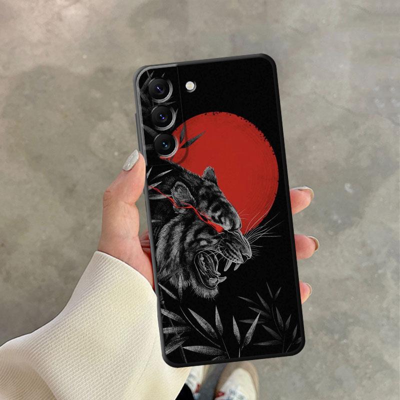 Tpu weiche Luxus-Hülle für Samsung Galaxy S23 Ultra 5g S21 S10 S9 S8 S7 S22 Plus S20 Fe S10e Mode chinesische Tiger Drache Abdeckung
