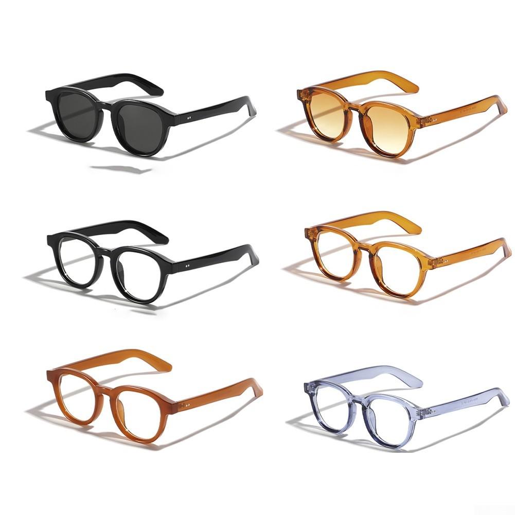 Для очков Очки для улицы Круглые очки Твердые Летние — фото 5