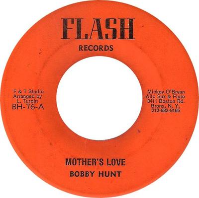 Disque 7 pouces BOBBY HUNT L'Amour de Maman BH76 Flash Records 1976 US Reggae Ska Dub Occasion
