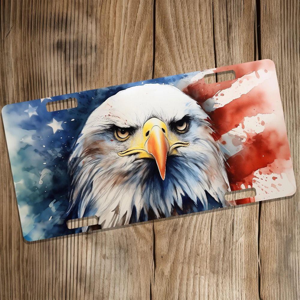 

Vintage Metal Tin Sign American Eagle Flag Wall Art Home Decor 30x15 cm