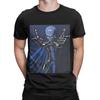 Art Megamind Blu Posa Divertente 100% Cotone Maglietta Megamind Contro Il Sindacato Del Doom Top Magliette Per Unisex