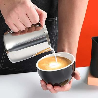 304 Stainless Steel Milk Frothing Pitcher Espresso Coffee Latte Milk Jug With Scale Steam Craft Frother Cup Coffee Accessories