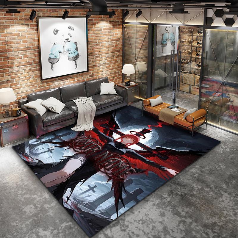 Blood Determination Custom Name Carpet Rug For Living Room Bedroom Home Sofa Decoration Kids Play Nonslip Floor Mat
