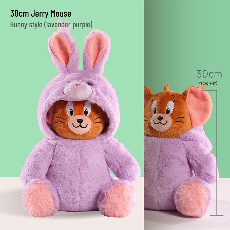 Genuine Warner Brothers Tom and Jerry Superman Tom Cat Plush Doll with Dinosaur Costume