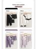 Lace Pajama Set with Built-in Bra, Women’s 3-Piece Home and Outdoor Loungewear for Spring and Autumn.