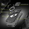 360°Rotating Hidden Metal Ring Car Holder Soft TPU+Hard PC Bumper Phone Case For IPhone17 15 Pro Max 13 12 11 14 Plus 16 Pro Max