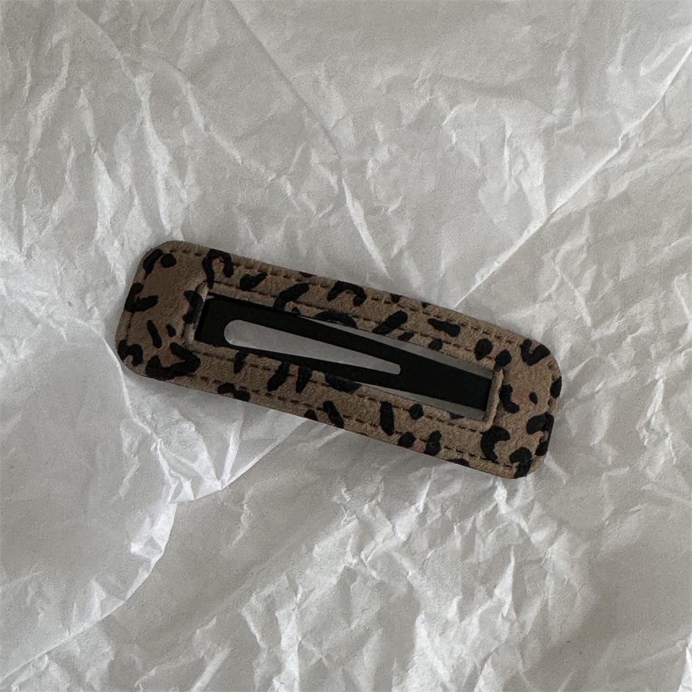 Polka Dot Leopard Print Leather Star Hair Clip - Cloud Cutout BB Clip for Side Bangs