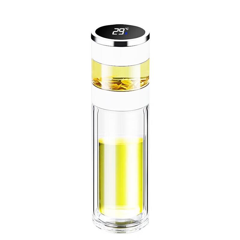Shangheng Smart Temperature Sensing Double-Layer Glass Tea Infuser Bottle