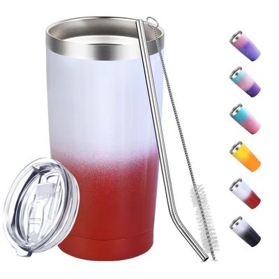 600ml Vacuum Insulated Water Bottle with Wide Double Walled for Direct and Outdoor Use Straw, Spill-Resistant Capacity, Mouth, Design, Drinking,