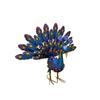 3D Iron Peacock Floor Ornament for Garden, Balcony, Home Decor - Light Luxury Creative Landscape Craft