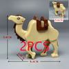 City Zoo Farm Building Blocks Model Character Accessories Animal Giraffe Elephant Elephant Wolf Dolphin Mini Brick Toy Gift X052
