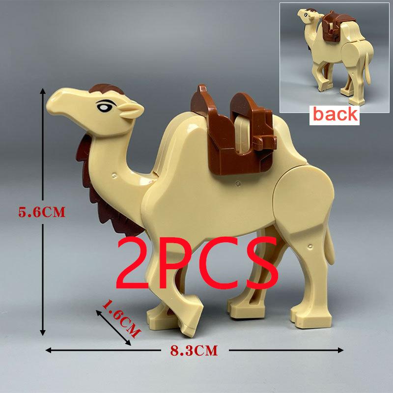 City Zoo Farm Building Blocks Model Character Accessories Animal Giraffe Elephant Elephant Wolf Dolphin Mini Brick Toy Gift X052