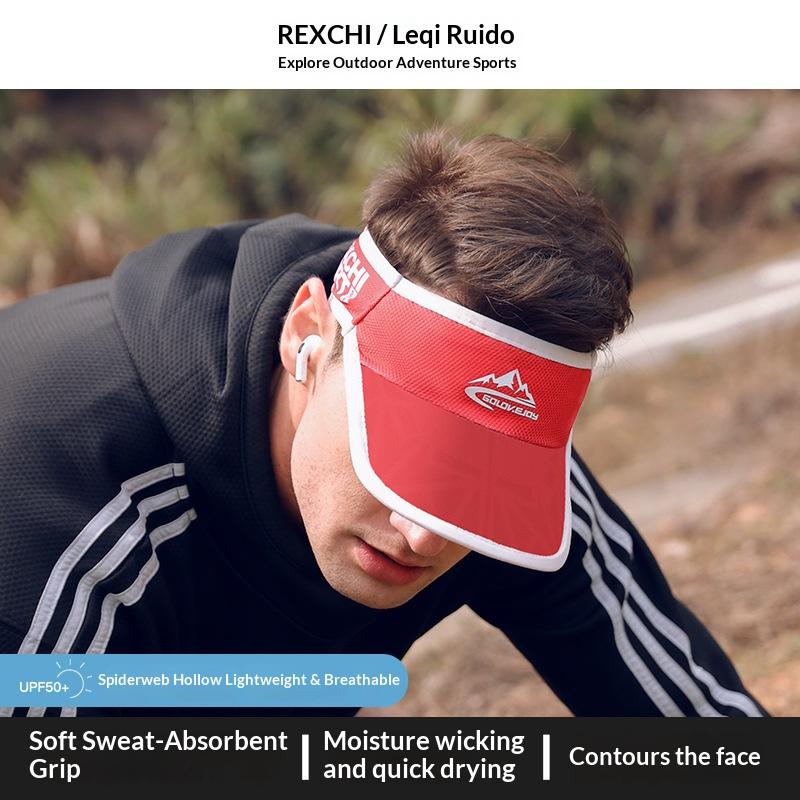 Zealous Sole Women's Uv Protection Sports Empty Top Visor Hat Summer Outdoor Running Cycling Marathon Breathable Quick Dry Universal Peaked Sun Hat 55-61Cm