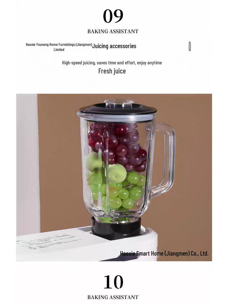 8L Multifunktionale Küchenmaschine: Teigmischer, Eierschläger, Fleischwolf