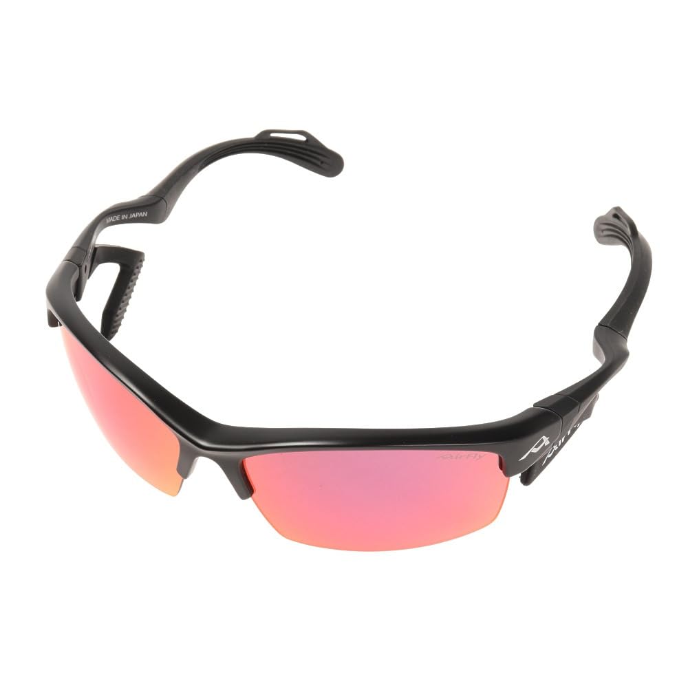 

AirFly Sports Sunglasses with New Side Black Lens AF-303 C-1 Nose-Padded Pads, Frame/Mirror (AF-303 C-1 Black) чорний