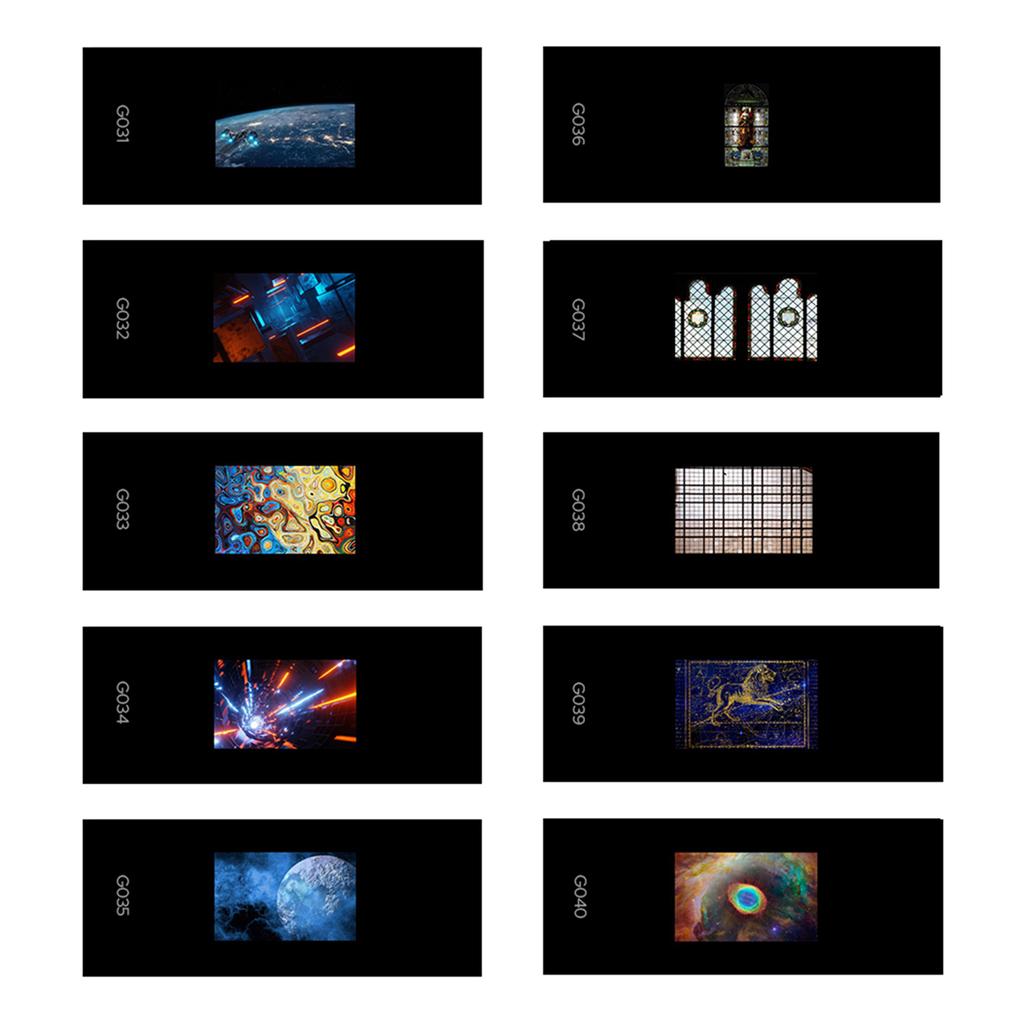 Godox AK-S06 Slide Set Transparencies for Godox AK-R21 Camera Flash Projector, Pack of 10pcs